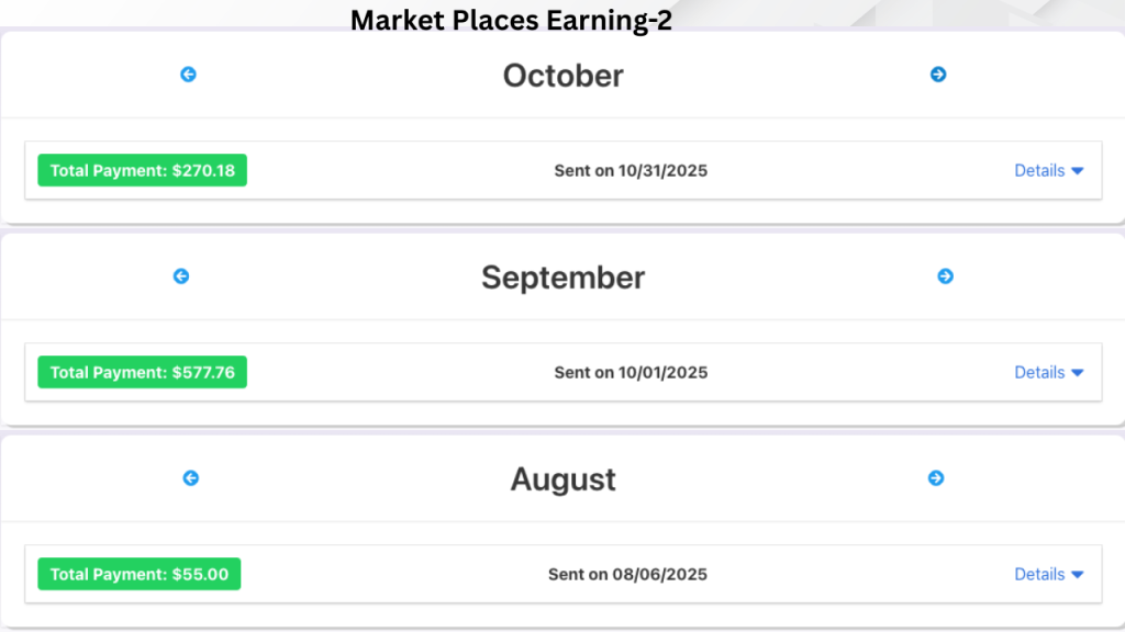 august ,september,october backlnks earning