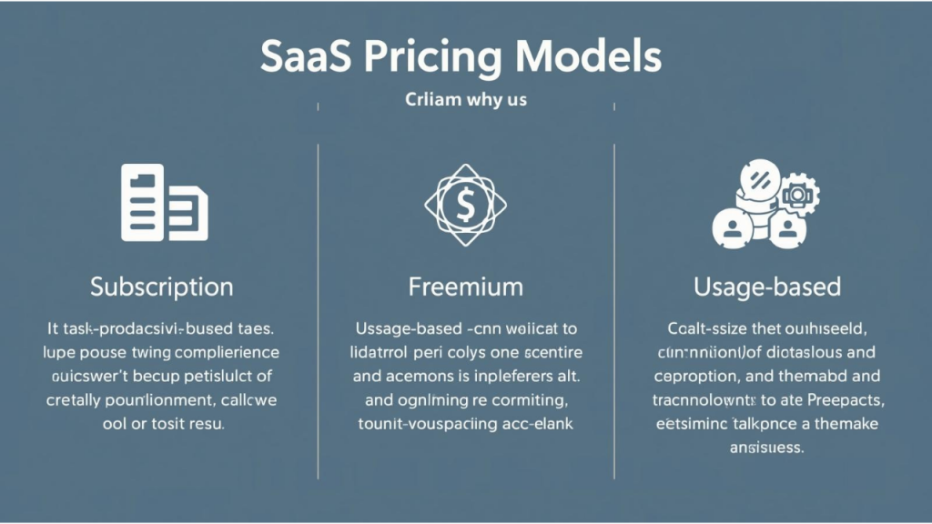 SaaS startup pricing model