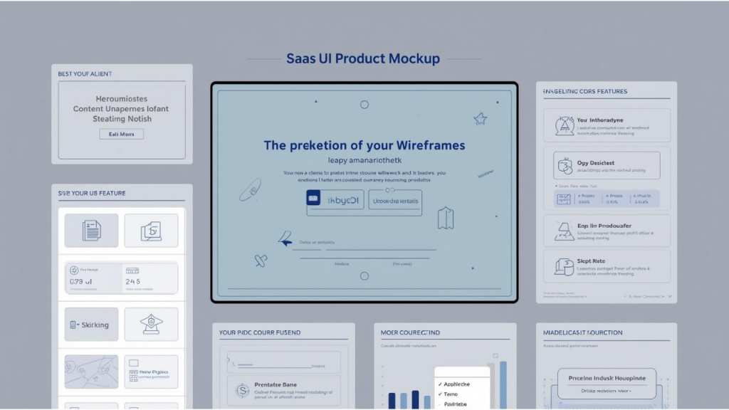 Saas Startup UI Product Mockup